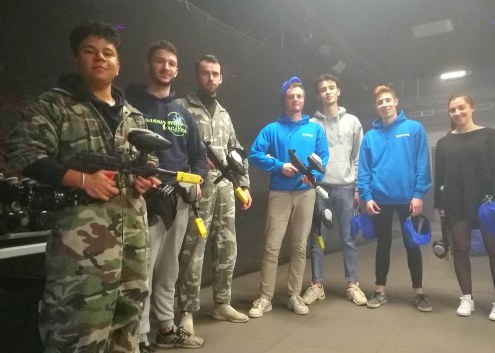 Animation PAINTBALL intérieur animé par MOVING Games à l'occasion de la campagne BDE HEC Paris - 22 février 2020